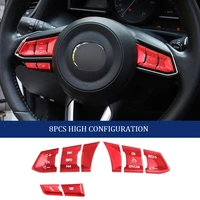 bright car steering wheel button panel knob trim sequins cover sticker for mazda cx 5 cx5 m3 axela cx 8 cx8 cx 4 cx4 accessories