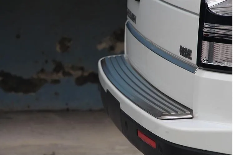 

Car styling Stainless Steel Exterior Car Rear Trunk Lid Cover Trim 1pcs/set For Land Rover LR4 Discovery 4 2010-2015