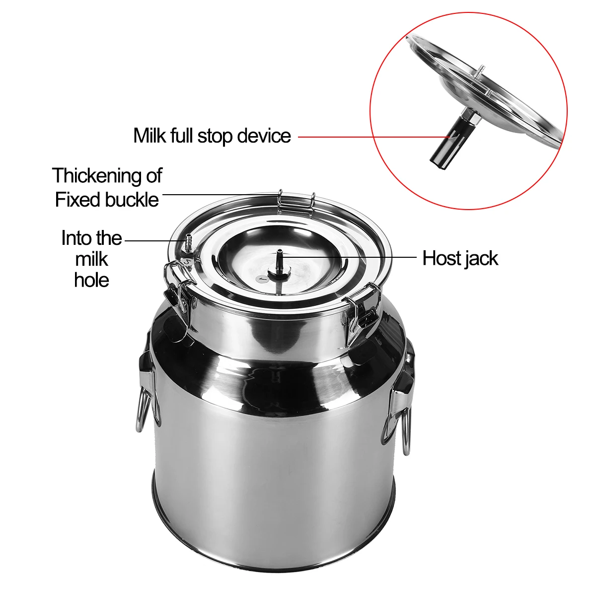 Электрическая Доильная машина 14L для фермы коров крупного рогатого скота козы