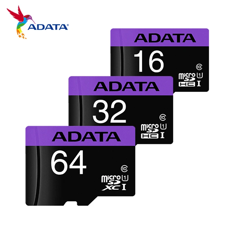 

100% Original ADATA Micro SD Card 64GB Memory Card 32GB C10 Micro SDHC Card 16GB Class 10 Flash Card U1 TF Card for Smartphone