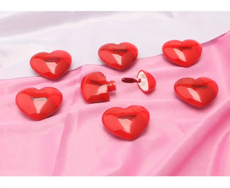 Creative Heart Shape Sexy Lip Gloss Matte Fog Surface Lipstick Long Lasting Waterproof Non-stick Cup Women Makeup Cosmetic TSLM1 | Красота и