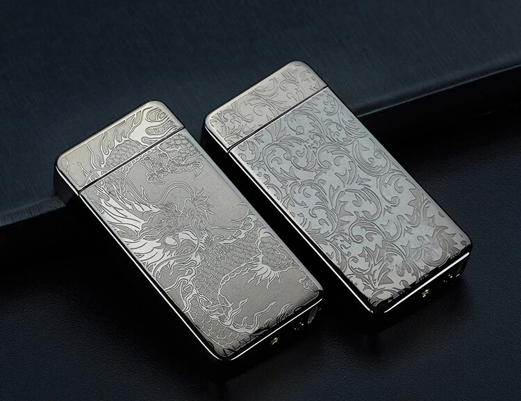 Металлическая импульсная однодуговая зарядка через usb ветрозащитная перезаряжаемая Зажигалка для сигар 10 стилей креативные безопасные зажигалки для электронных сигарет