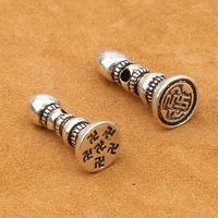 wholesale s925 sterling silver jewelry diy 108 buddha beads accessories buddha cones counter isolate bead sticks