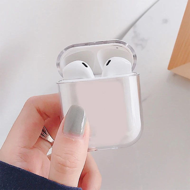 C3 Для AirPods чехол Роскошный прозрачный Фламинго защитный чехол мультфильм жесткий чехол для Air pods 2 bluetooth наушники чехол - Цвет: C3
