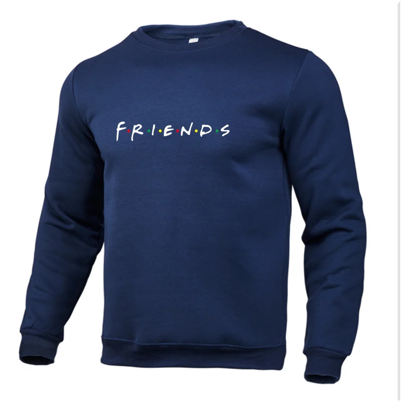 

Новинка 2021, осенне-зимний пуловер, мужской свитер, однотонный топ с круглым вырезом и длинными рукавами, Модный повседневный свободный удоб...