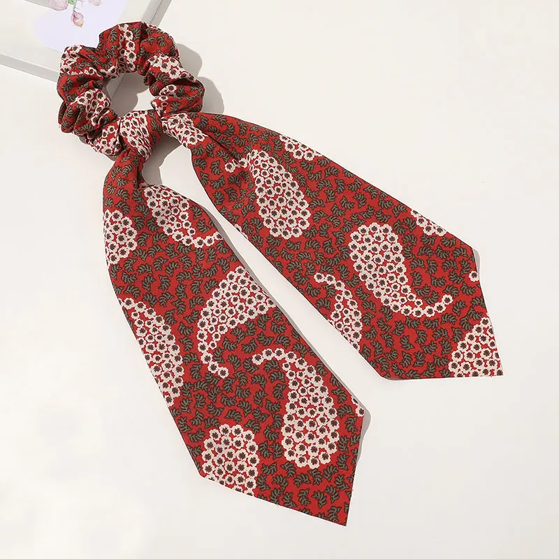 Модные резинки для волос повязка с большим принтом кешью веревочное кольцо