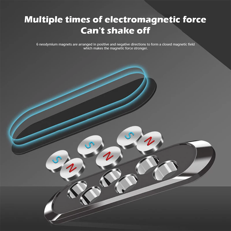 Магнитная Металлическая Автомобильная Подставка для телефона IPhone 11 Pro Max XR XS Samsung