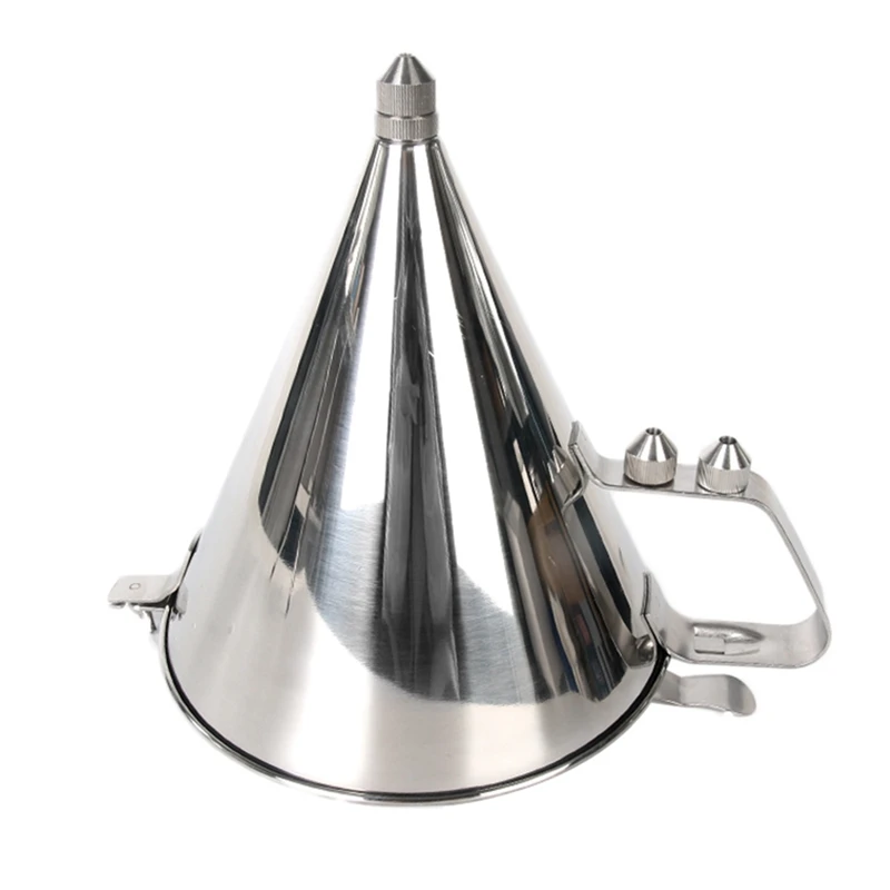 

1.75L Big Stainless Steel Funnel Octopus Balls Tools with Rack Baking Dispenser Cooking Tools