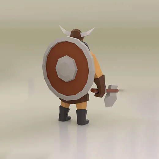 3d модель из бумаги Викинги геометрия ручной работы сделай сам трехмерные