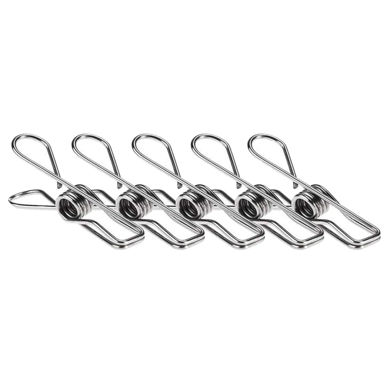 

24 Pcs Stainless Steel Wire Clip & 1 Set Small Mop Small Broom Small Dustpan, Little Housekeeping Helper Set