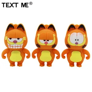 Usb-флеш-накопитель TEXT ME, красивый, милый мини-накопитель 64 ГБ, Garfield, usb 2,0, 4 ГБ, 8 ГБ, 16 ГБ, 32 ГБ, флэш-накопитель