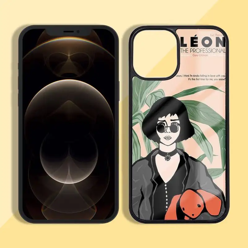 

Matilda Natalie Portman Phone Case Silicone TPU+PC For iPhone11 12 mini Pro MAX 7 8 Plus X XR XS Samsung S20 10 9 8 Plus ultra