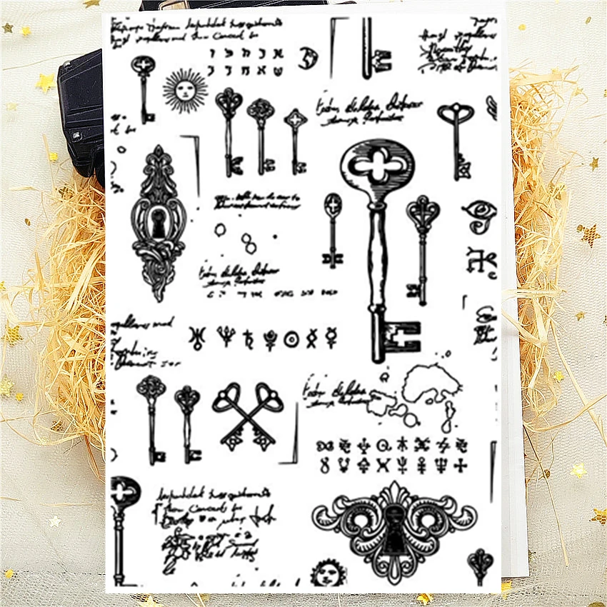 

Прозрачный силиконовый штамп 20P, 11*16 см, для оформления заказа