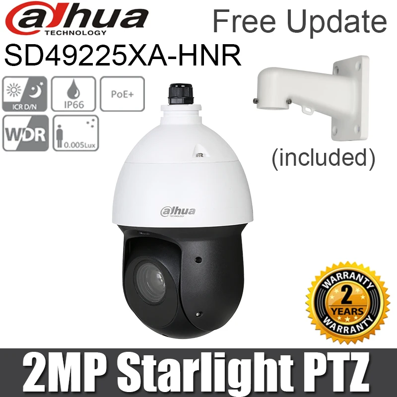 Сетевой видеорегистратор Dahua 2MP PTZ Камера SD49225XA HNR 25x ночное видение ИК WizSense сети ip