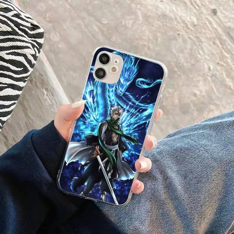 

Anime Bleach Phone Case Transparent soft For iphone 5 5s 5c se 6 6s 7 8 11 12 plus mini x xs xr pro max