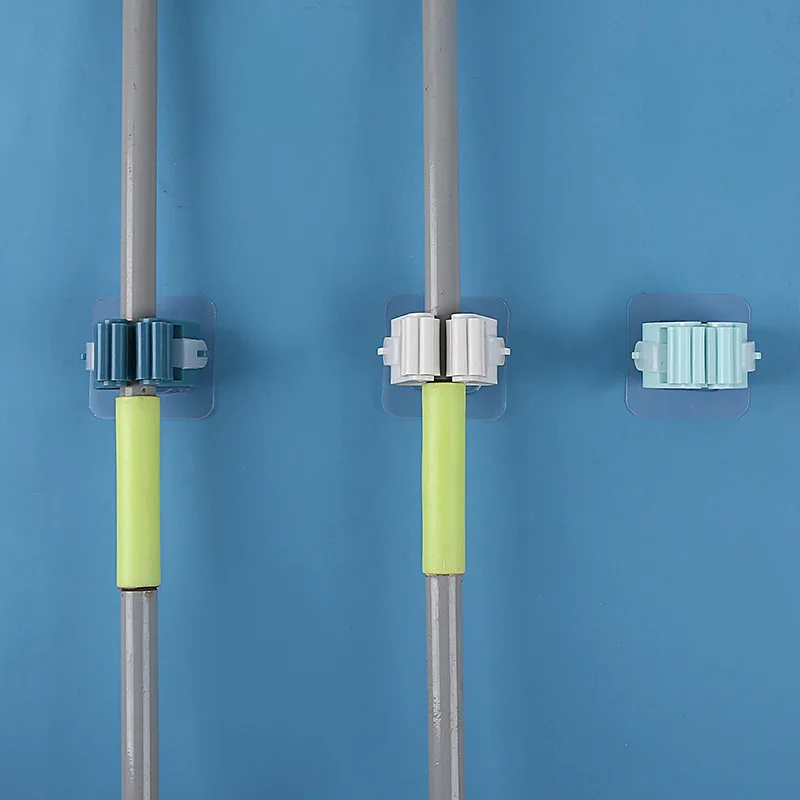 

Крепкий настенный держатель для метлы, держатель для метлы, самоклеящийся, не сверляющий, супер противоскользящий, домашняя вешалка для мет...