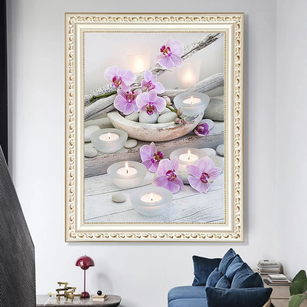 Алмазная картина 5D Свеча вышивка крестиком Алмазное художественное 3D украшение