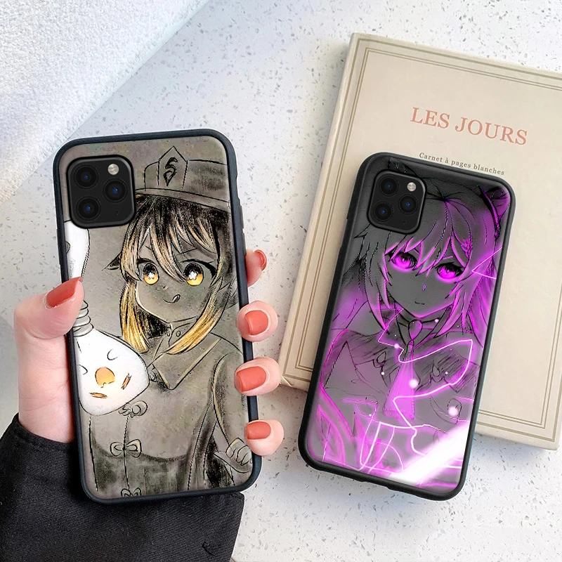 

Genshin Impact Anime Silicone Case Coque For iPhone 6 6S 7 8 X XS XR XS Max 11 12 13 13 Pro Mini SE 2020 Soft Phone Shell Cover