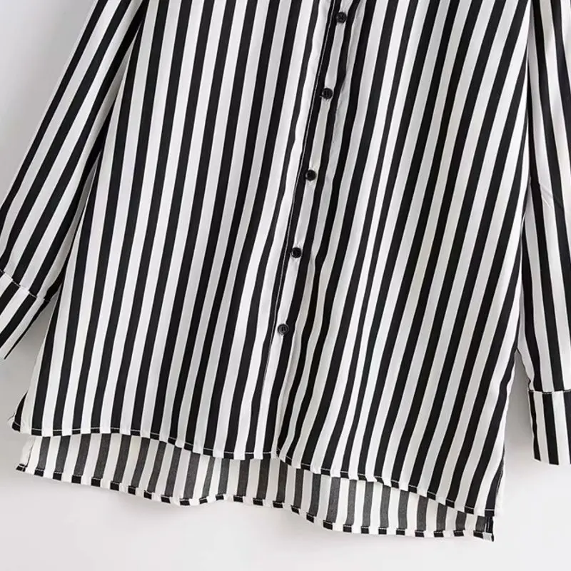 Woah 2019 SY40-308 European and American fashion striped shirts | Женская одежда