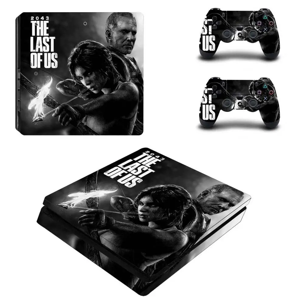 Последняя из нас тонкая защитная наклейка для PS4 Виниловая консоли и контроллера