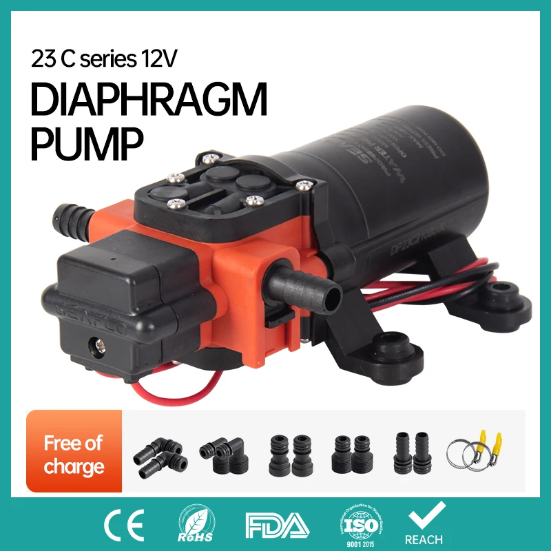 Фото Морской водяной насос SEAFLO 40 PSI 12 В, диафрагменный насос, аксессуары для лодок №1