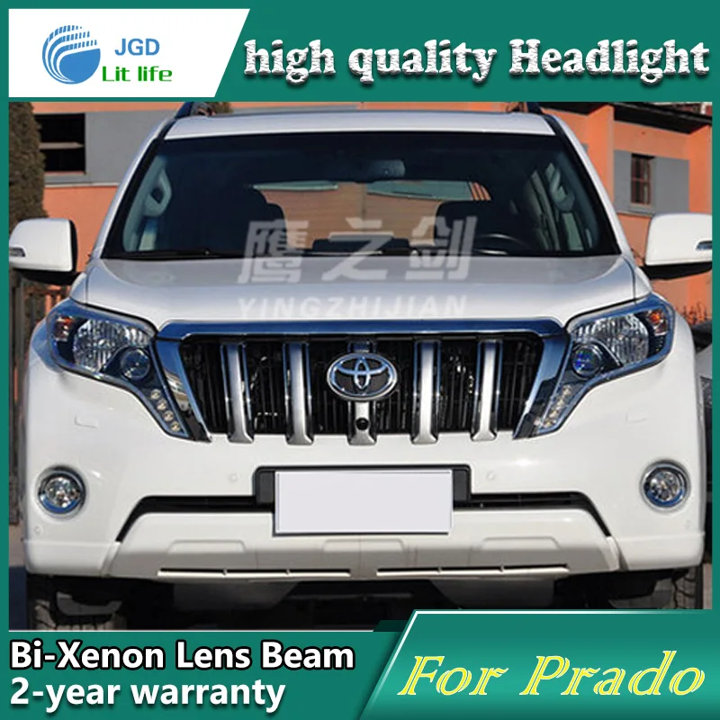 Чехол для стайлинга автомобиля Toyota Prado 2014 светодиодный светильник s DRL дневные