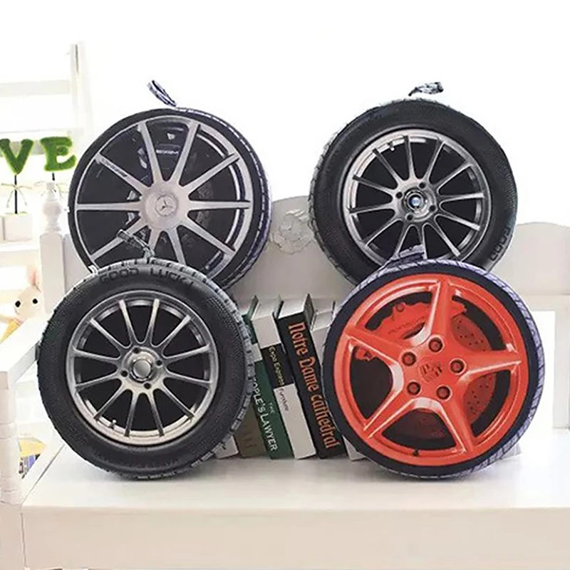 Креативная губка для автомобильных шин плюшевая подушка знаменитая 3D печать