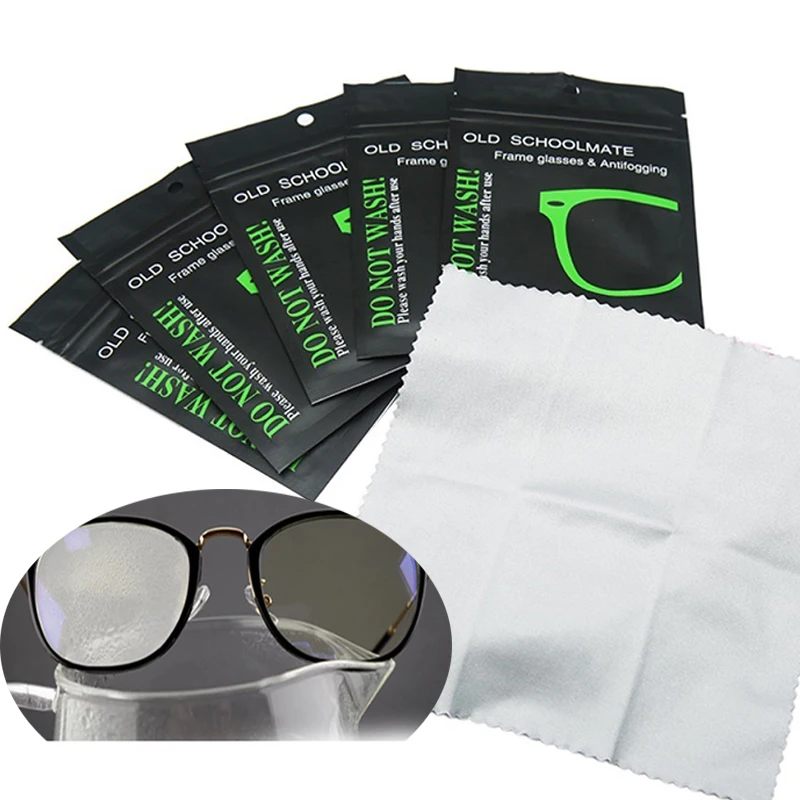 

6Pcs Nano Anti-fog Glasses Cloth Suede Clean Without Traces Anti-fog Glasses Cloth Lens for Eyewear Accessories