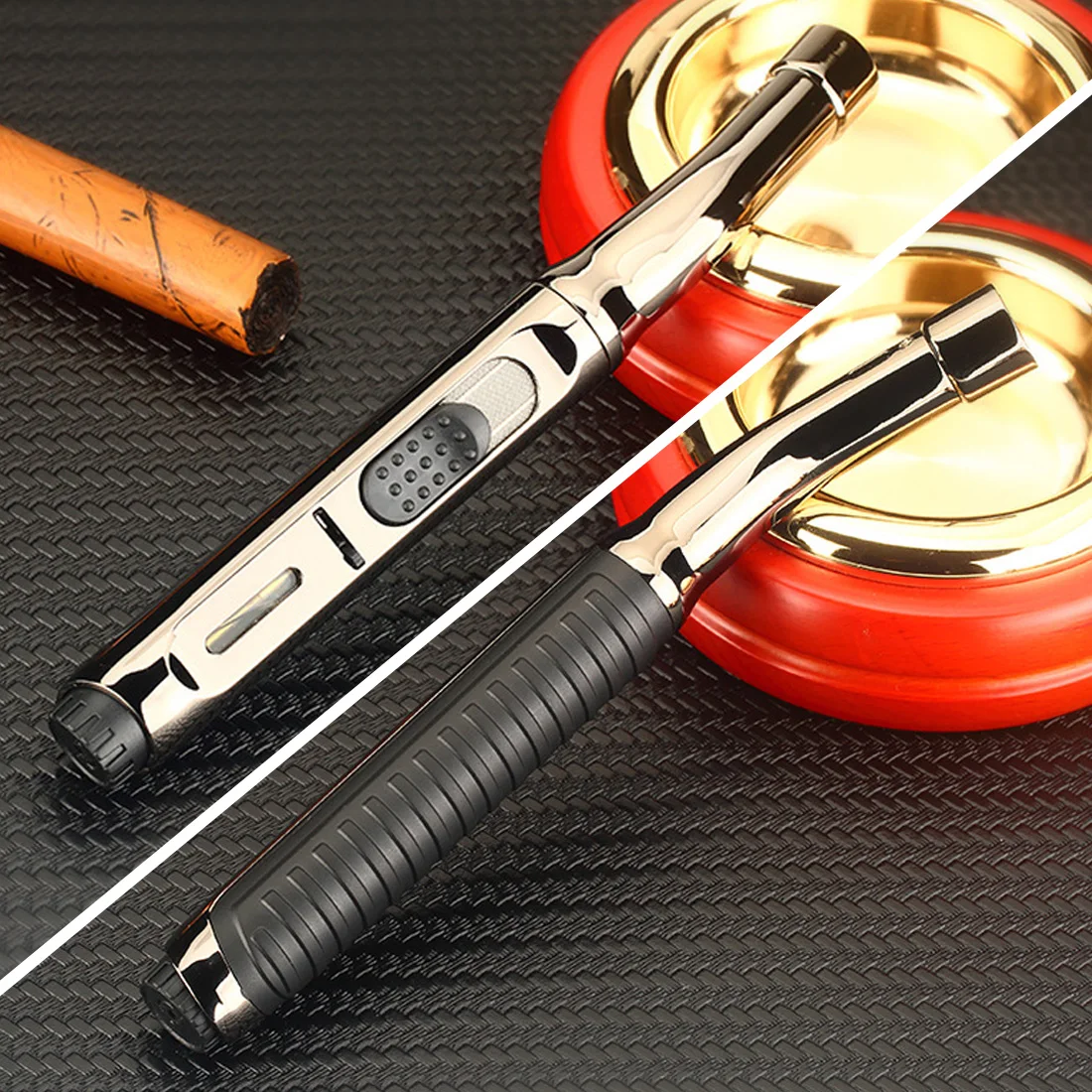 

BARBECUE Kitchen with Cottage Gas Lighter Torch Turbo Lighter Smoke of Cigarette lighter Metal lighter Gadget for Men