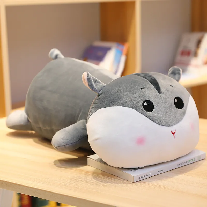 Hamster Желтая утка Пикачу Спящая длинная подушка милая кукла девочка Плюшевая Игрушка Ленивый человек кровать на большой хаски кукла-Хомяк милый комфорт - Цвет: Hamster