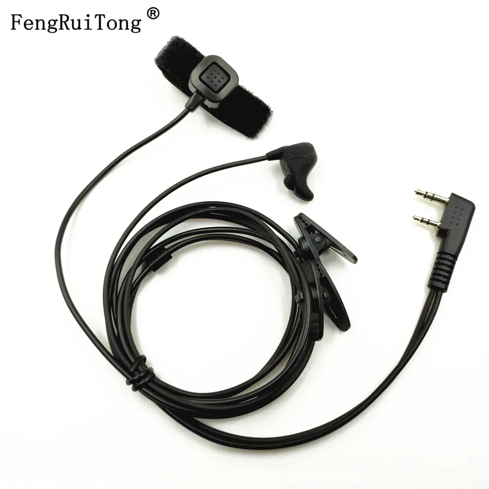 Вибрирующие наушники вкладыши с микрофоном динамик 2 в 1 гарнитура PTT пальцами для