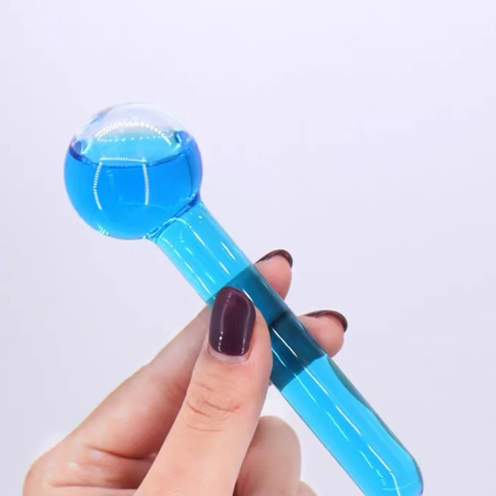 

2Pcs Creative Facial Globes Beauty Ice Energy Crystal Facial Cooling Ice Globes (Blue)