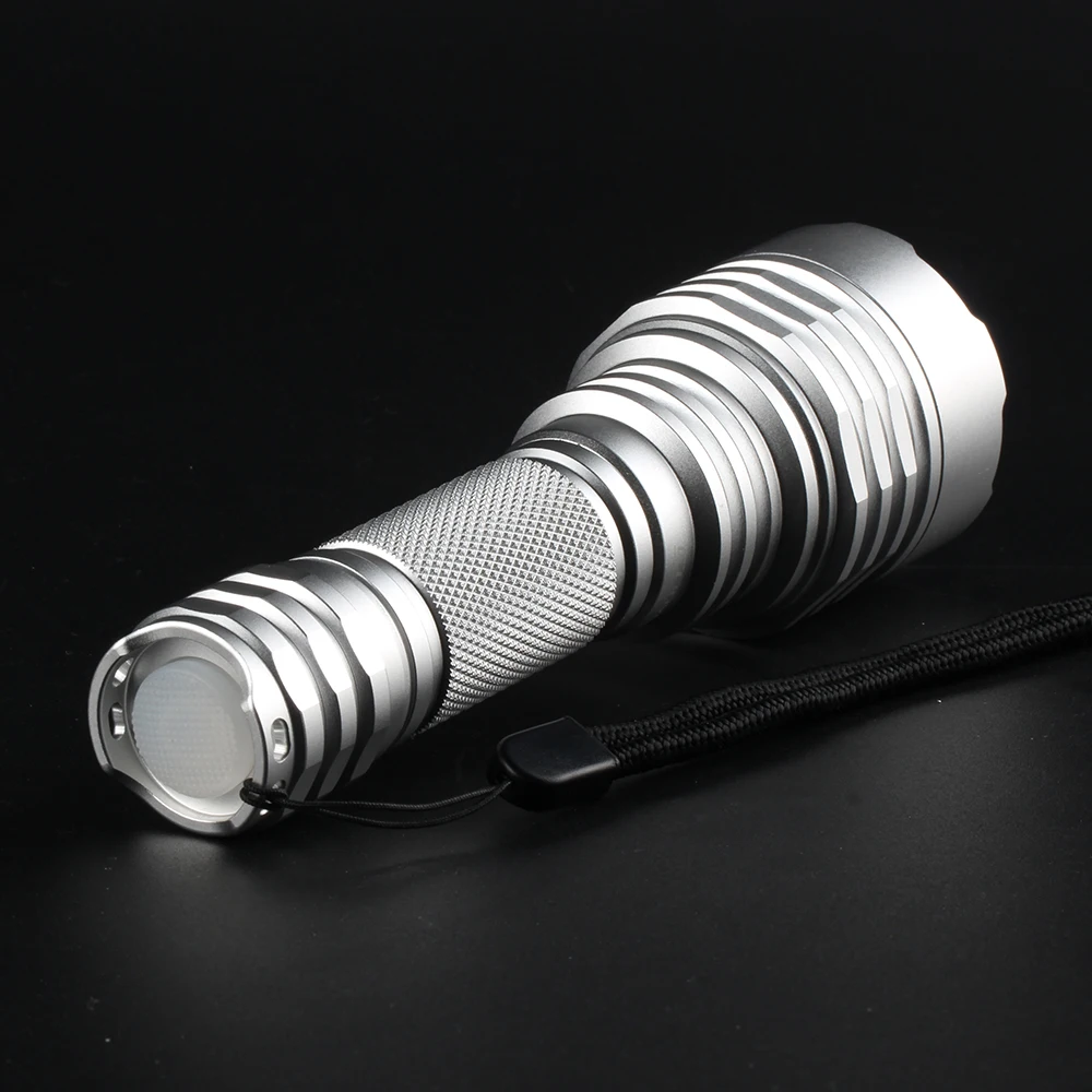 Серебряная вспышка конвой C8 плюс с Luminus SST40 Led Linterna 18650 флэш фонарь свет 2000lm