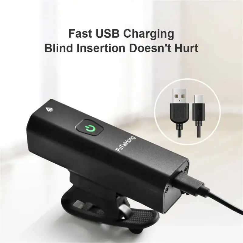 Bike Bicycle Front Light USB 2200 MAh Ipx6 Waterproof 360-degree Rotating Headlight Flashlight Ultralight Aluminum Alloy | Спорт и