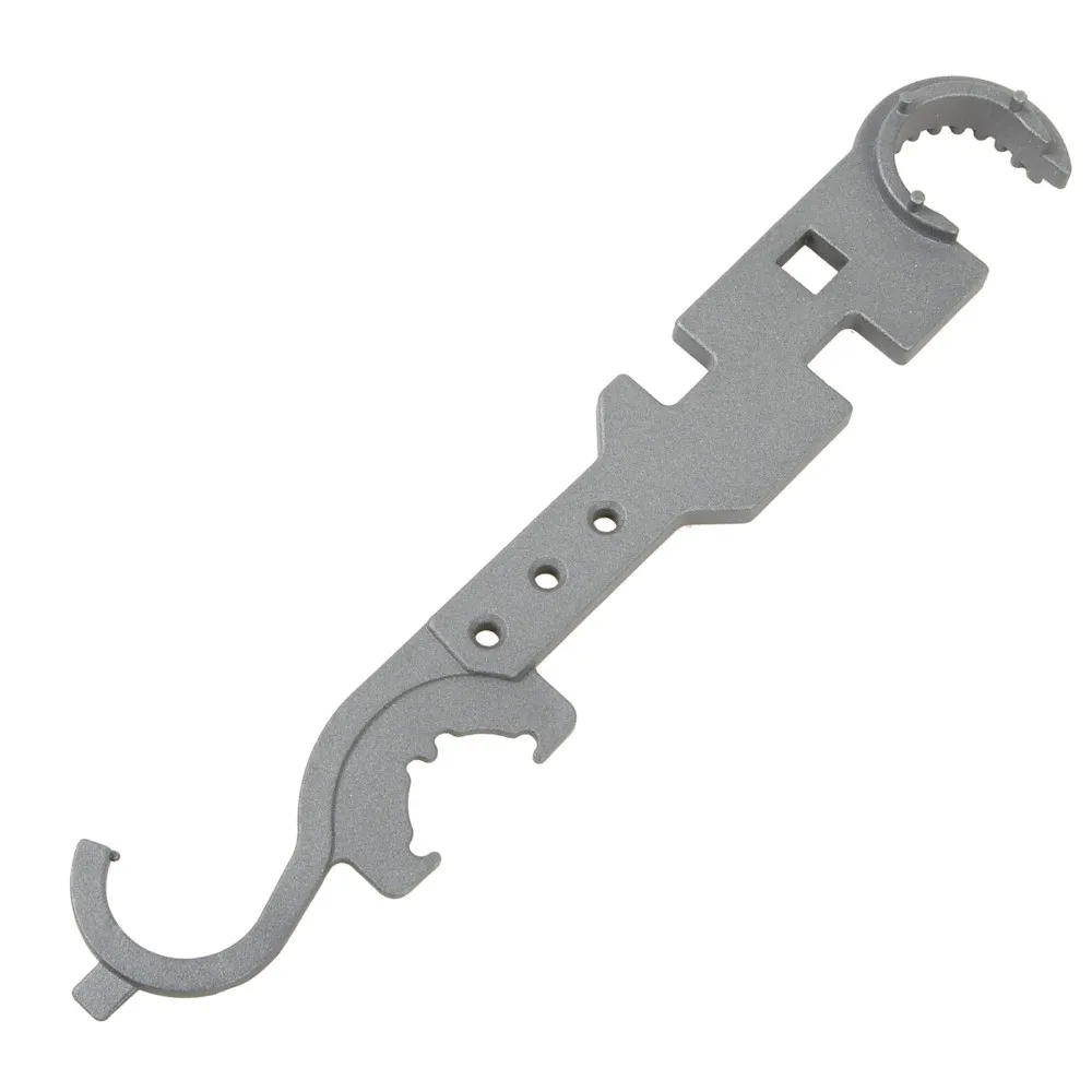 

AR15 / M4 Multi-purpose Tool Wrench Field Multi-function Wrench Steel AR Outdoor Heavy Duty Dual-use All-steel Metal Wrench
