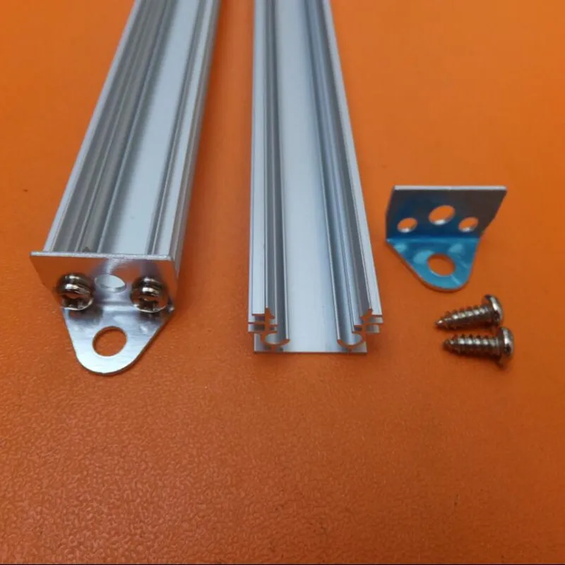 2M/PCS Manufacturing Quality Anodized LED Extrusion Aluminum Channel Profile with Opal Cover for LED Strip Lighitng