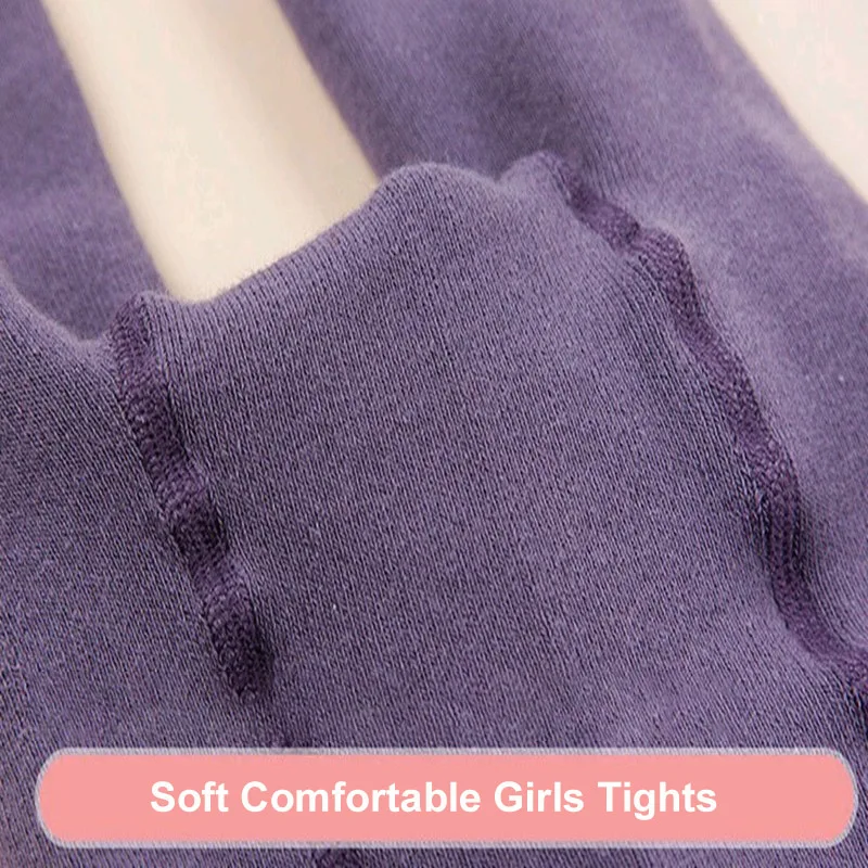 Мягкие хлопковые колготки для маленьких девочек зимние махровые плотные детские