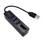 Usb-хаб 2,0 Мульти USB 2,0 концентратор USB Высокоскоростной разветвитель 3 6 портов 2,0 Hab устройство для чтения карт SD TF все в одном для ПК Компьютерные аксессуары
