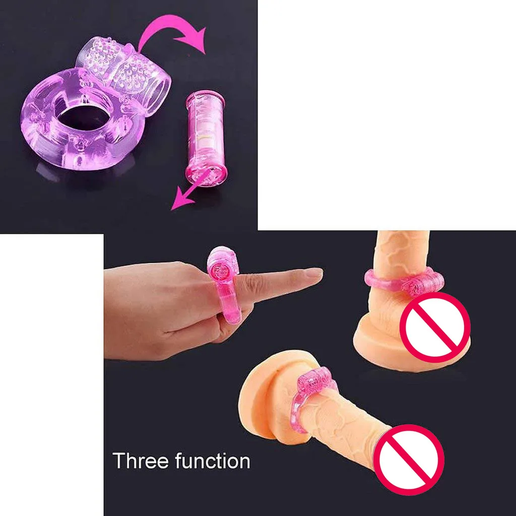 2 шт. вибрирующее кольцо для мужчин L0912|Вибраторы и вибромассажёры| |