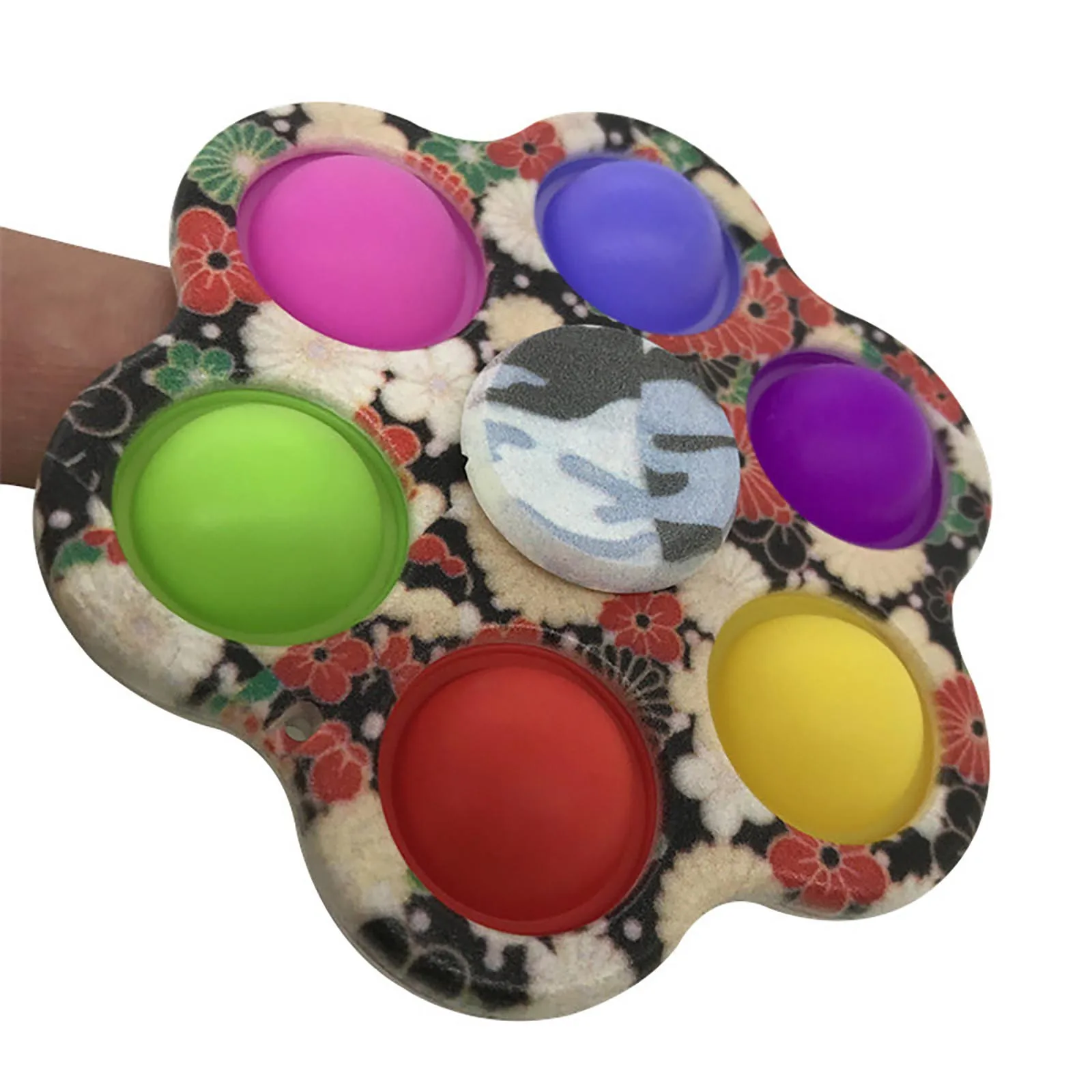 

Squishy Infinite Squeeze Fidget Dimple Toys Rotating Silicone Flipping Board Toy Rainbow Fidget Dimple Toy Handheld Mini Gift