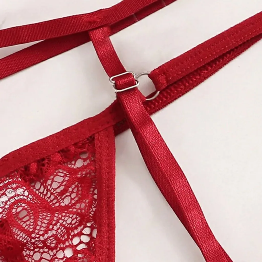 Модный женский комплект нижнего белья большого размера с V-образным вырезом