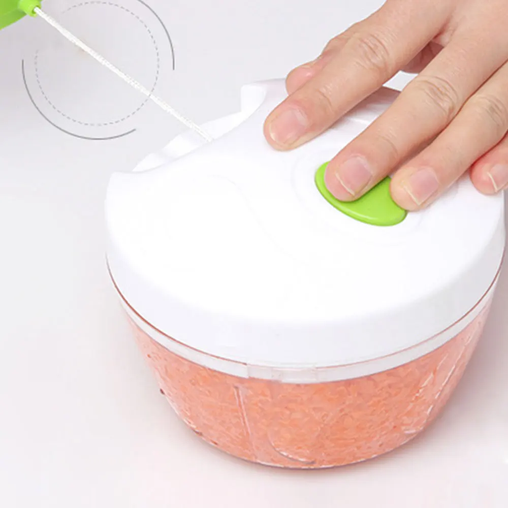 Кухонный измельчитель для еды бытовой ручной Ручная Веревка комбайн овощерезка