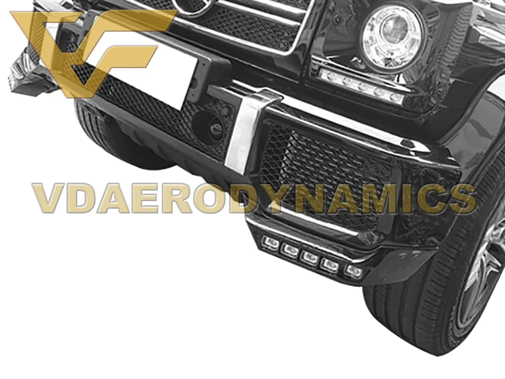 Передний бампер для Benz W463 G Class G63 G65 4x4 АБС пластик с подсветкой подходит накладным