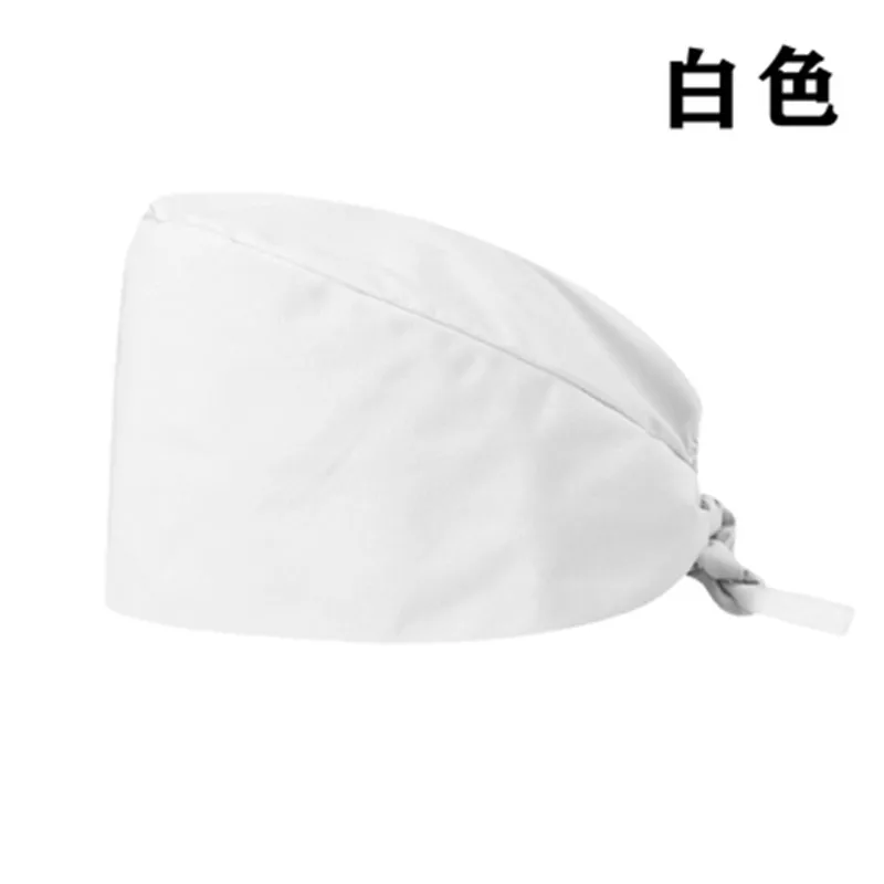 

Doctor Solid Color Operation Cap Dentist Pet Beauty Hospital Nurse Caps 100% Cotton Clover hat C146