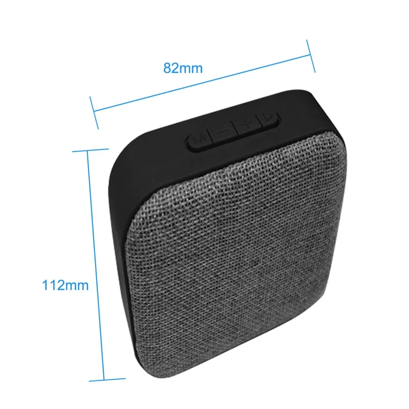 T3 fabric bluetooth speaker wireless mini card USB charging portable audio gray | Электроника