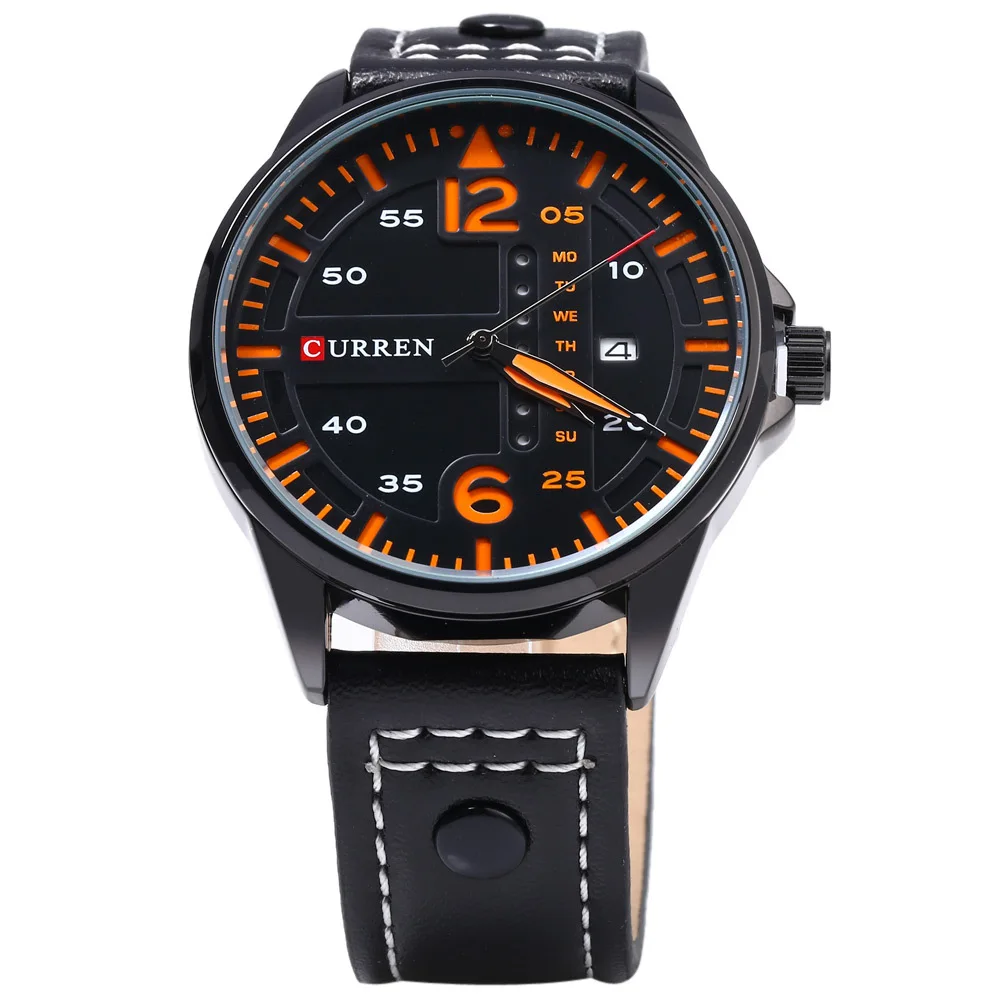 

Curren 8224 Men Watch Waterproof Belt Male Table Date Week Male Relogio Masculino Watches Montre Homme