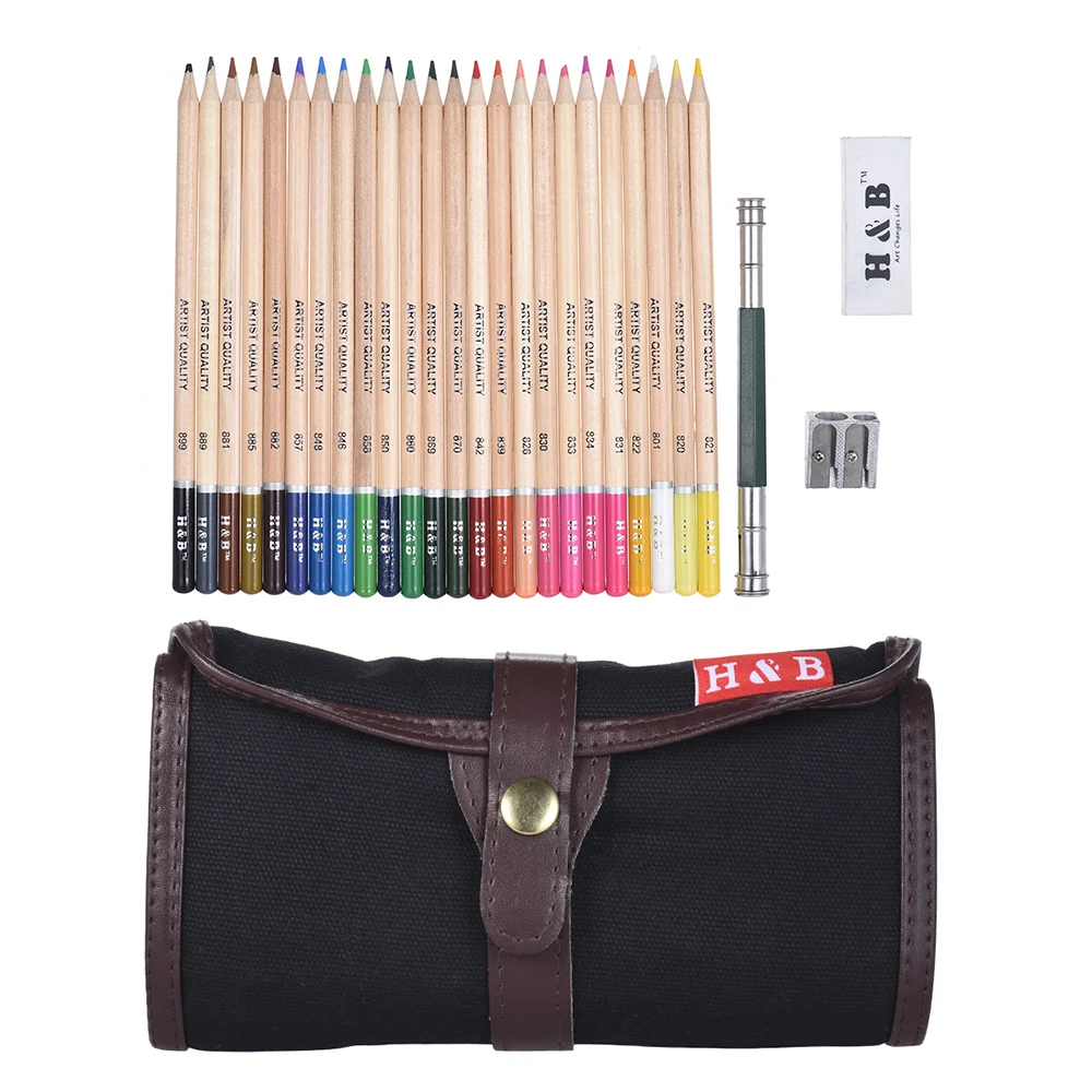 24 цвета Премиум предварительно заточенные цветные ed карандаши набор