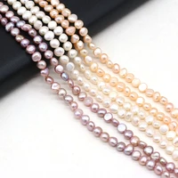 natural fresh water purple white yellow double sided light pearl bead crafts diy necklace bracelet jewelry accessories gift make