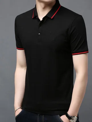 

Summer men's business casual short sleeve t-shirt 7283