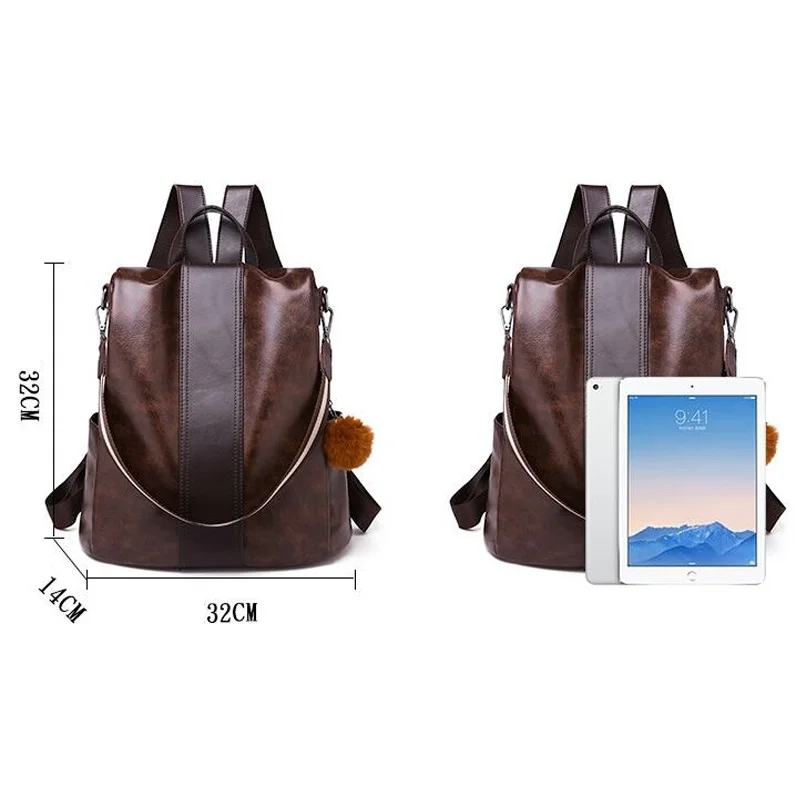 Новинка 2019 женский рюкзак из мягкой кожи многофункциональные женские сумки